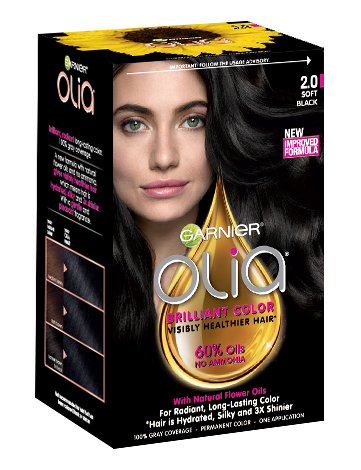 Garnier Olia 2.0 - Soft Black - Powered Permanent Hair Color